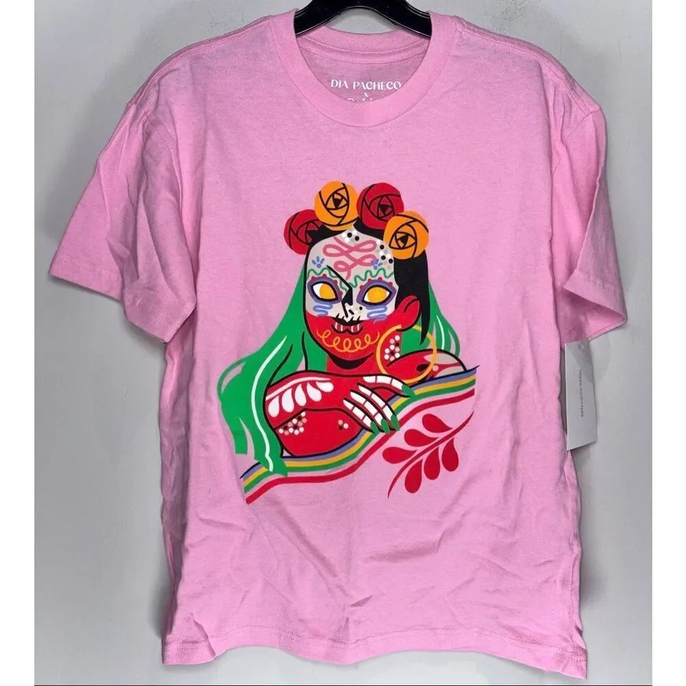 Urban Outfitters Dia Pacheco "Sugar Skull" graphic T-shirt size XS